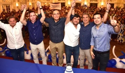 El sector cepedista con Jaime Pumarejo.