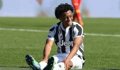 Juan Guillermo Cuadrado, volante colombiano de la Juventus. 