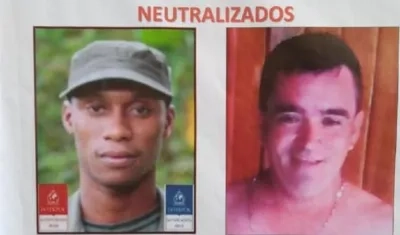Walter Patricio Arizala Vernaza, alias 'Guacho', y Luis Alberto Bermeo Gasca, alias ‘Pitufín’.