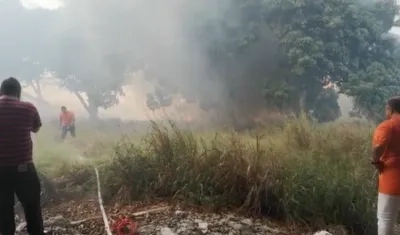 Momento de la conflagración.