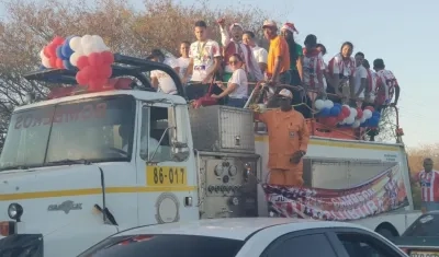 Recibimiento a Luis Díaz.