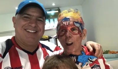 Christian Daes con el popular 'Cole'.