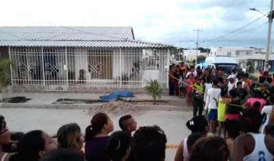 Lugar donde se produjo el homicidio del hermano del tendero asesinado en Villa del Rosario.