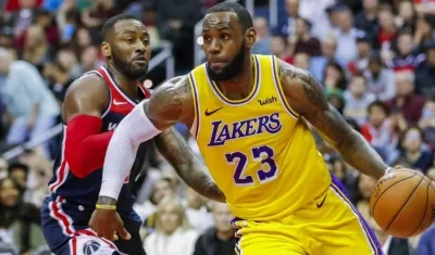 LeBron James, jugador de los Lakers. 