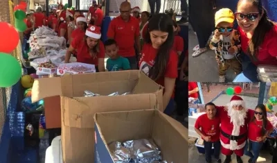 Entrega de regalos en la Cárcel Modelo.