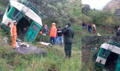 Imágenes del siniestro.