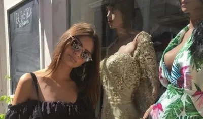 La actriz y modelo Emily Ratajkowski en Cartagena.