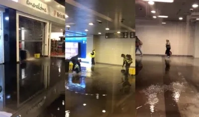 La emergencia en el aeropuerto El Dorado.