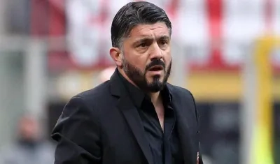 Gennaro Gatusso, técnico del AC Milán. 
