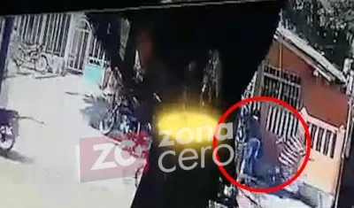 Momento del asesinato. 