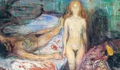 "La muerte de Marat", obra de Edvard Munch.