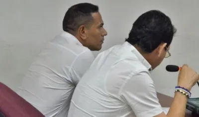 El capitán Eduardo Andrés Merchán Prieto en la audiencia.