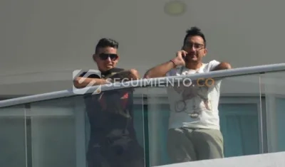 El futbolista colombiano James Rodríguez en Santa Marta