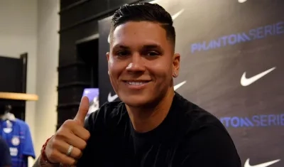 El futbolista colombiano Juan Fernando Quintero