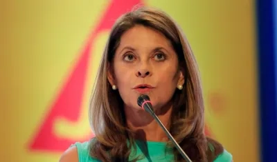 La vicepresidente de Colombia, Martha Lucía Ramírez.