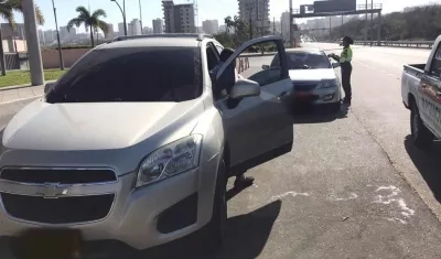 Policías del Atlántico en operativos.