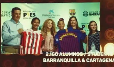 La cantante Shakira recordó sus colegios en Barranquilla y Cartagena.