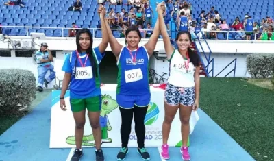Soledad dominó en la disciplina del atletismo. 