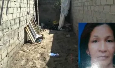  En el patio de su casa fue encontrada enterrada María De la Cruz Otálora Pérez, quien aparece en el recuadro.