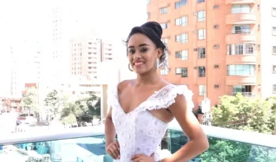 Andrea Vertel, Reina Popular del barrio La Unión.