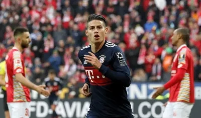 James Rodríguez, jugador colombiano.