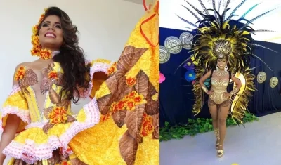 María José y Nicolle, reina y virreina en Santo Tomás.