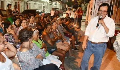 El candidato a la Cámara por el Atlántico César Lorduy.