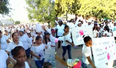 Comunidad de Villa Rosa marchó indignada contra violación de joven frente a su hija de 3 años