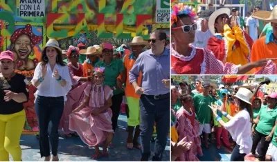 La primera dama Katia Nule acompañó a los integrantes.