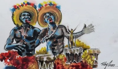 Boceto de la carroza de la Reina del Carnaval de la 44.