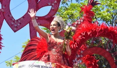 Valeria Abuchaibe, Reina del Carnaval de Barranquilla 2018.