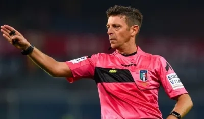 El árbitro italiano Gianluca Rocchi.