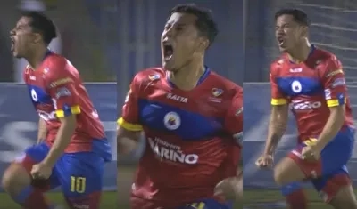 La de Michael Ortega, una celebración al estilo 'Champions League'.