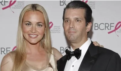  Vanessa Trump en la foto en compañía de Donald Trump Jr.