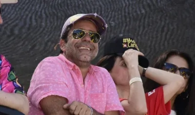 El Alcalde Char durante la Batalla de Flores 2018.