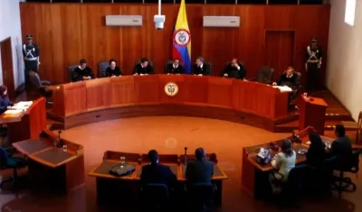 Sala penal de la Corte Suprema de Justicia.