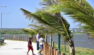 El año anterior también la velocidad del viento alcanzó los 60 kilómetros por hora.
