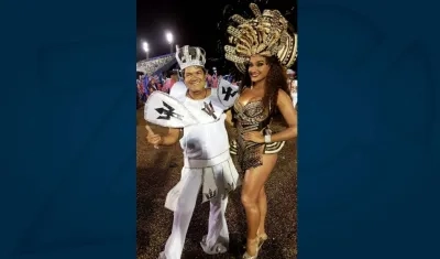Kelly Johana Gómez, durante el desfile en Manaos.