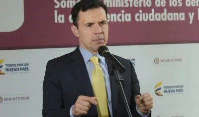 Guillermo Rivera, ministro del Interior.