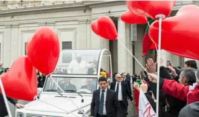 Papa Francisco hoy en El Vaticano.