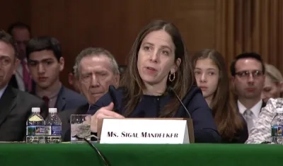Sigal Mandelker, subsecretaria de Terrorismo e Inteligencia Financiera del Tesoro.