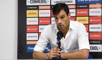 Declaraciones de Sebastián Saja, técnico de Guaraní.