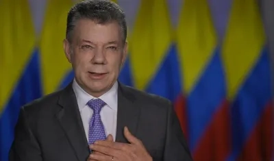 El presidente de Colombia, Juan Manuel Santos