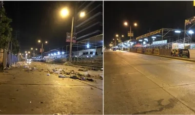 Antes y después de la limpieza.