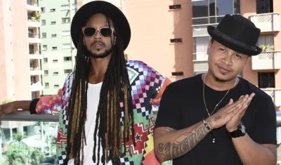 Fredy Harel y Jason Guerrero integrantes de Bazurto All Stars.