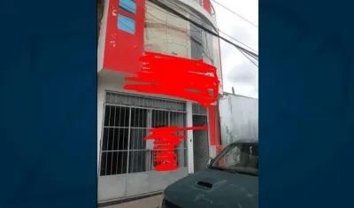 Inmueble donde la menor estaba secuestrada
