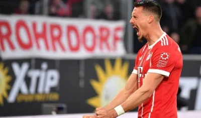 Un gol de penalti del polaco Robert Lewandowski en el minuto 91 dio la victoria al Bayern