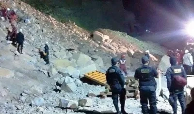 El alud se produjo la noche del viernes.