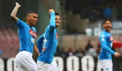Allan Marques celebrando el gol del triunfo.