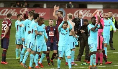 El conjunto catalán viene de vencer al Eibar, por la Liga de España.